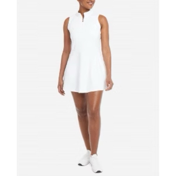 New Danskin Golf Active Dress Sleeveless 1/4 Zip Moisture Wicking White Size XL - Picture 1 of 12